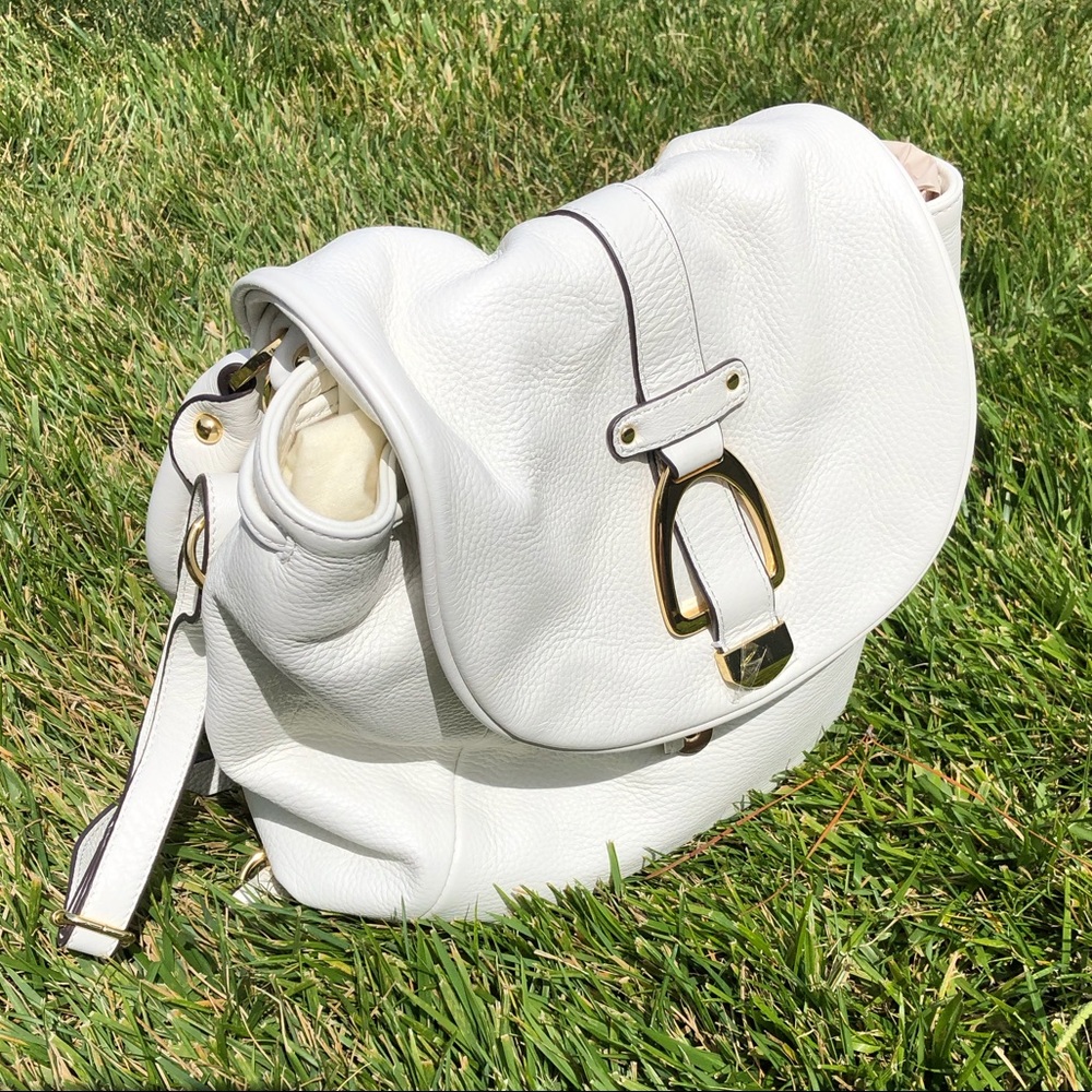 NWOT G.I.L.I White Faux Leather Bag